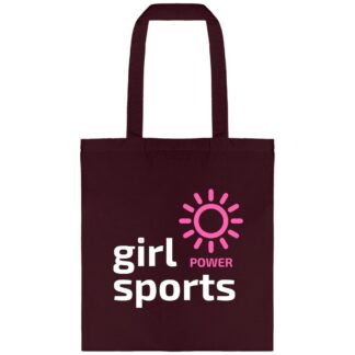 Tote bag Girl Power Sports bordeaux